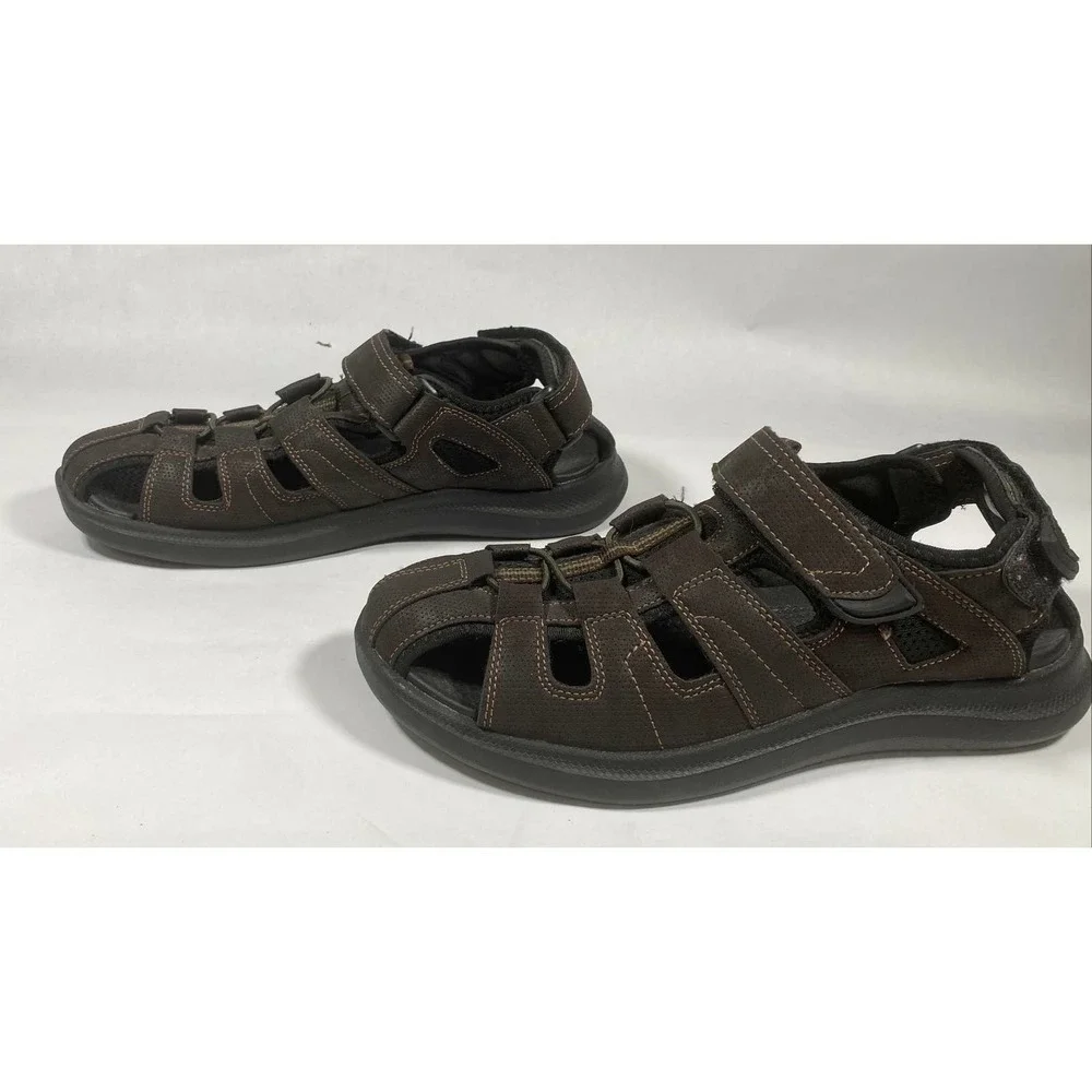Nunn Bush Men's SZ 9M Brown, Rio Vista Fisherman Sandal 84845-200